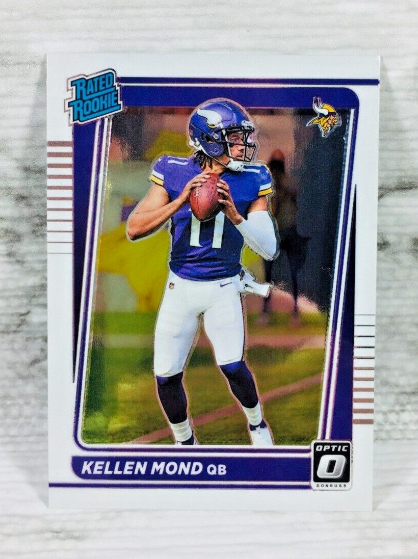 2021 DONRUSS OPTIC FOOTBALL #221 KELLEN MOND RC RATED ROOKIE CARD!