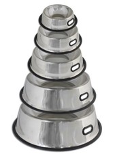 Ciotola cani base in gomma scodella cibo acqua ciotole animali con manico 