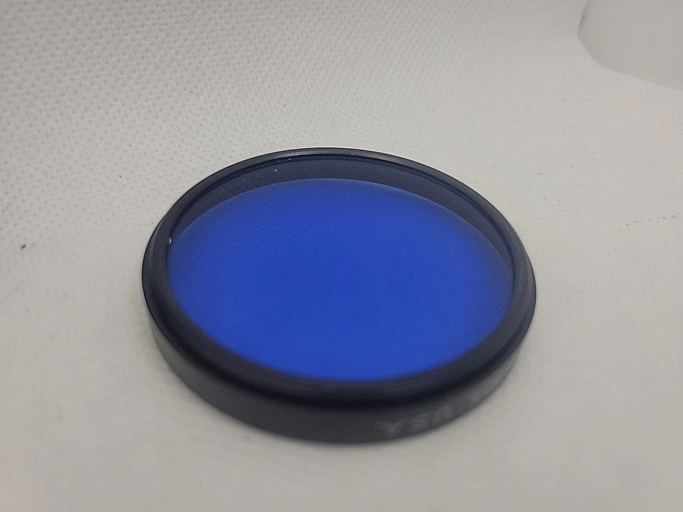 Tiffen 49M 80A Dark Blue Threaded Filter with Case  Made in the U.S.A. Vintage - Image 3 of 4