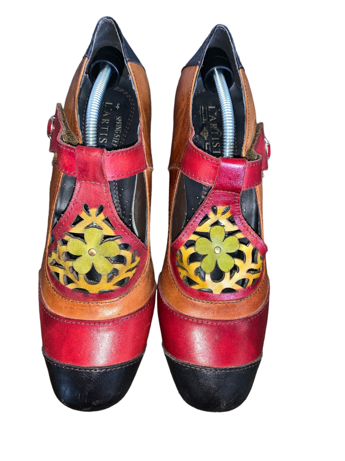 L'ARTISTE by SPRING STEP Jardin Mary Jane Heels EU 39 Floral Design Pumps