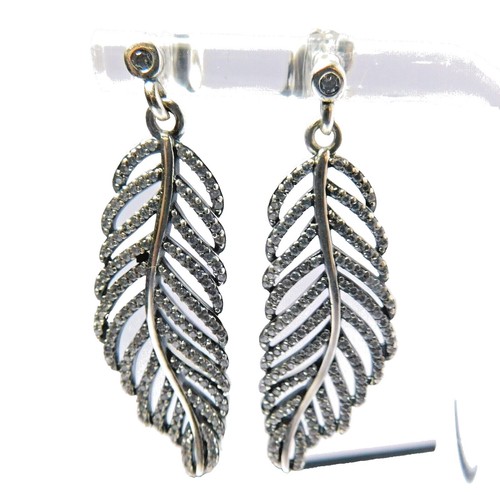Hoop Earrings Feather Jewellery Pandora Stud Earrings Ear Cuff