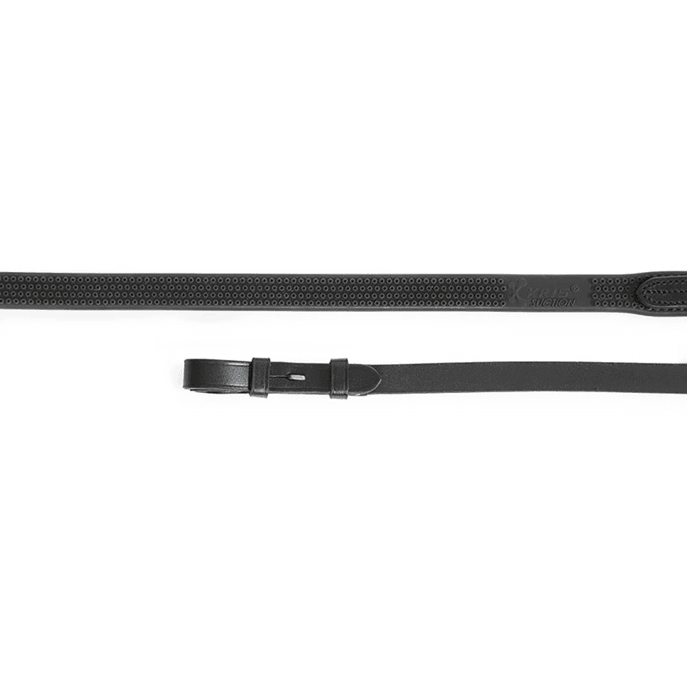 Shires Aviemore Eventa Rubber Grip Reins - Black 48 x 5/8