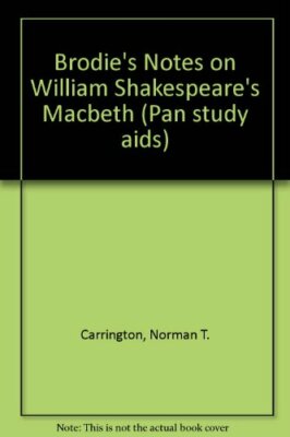 Brodie's Notes on William Shakespeare's ''Macbeth'' (Pan study ai 