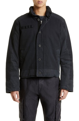 Rare GAP x John Elliott GQ Black Leather Moto Biker Jacket – Men's
