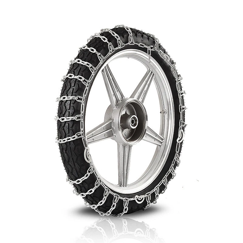 Cadena de neumático de nieve para motocicleta ATV para 300-18 antideslizante invierno conducción acero de aleación Foto 2 de 4