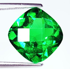 10 Ct Certified Natural Tsavorite Garnet Loose Gemstone Cushion Cut Garnet A101