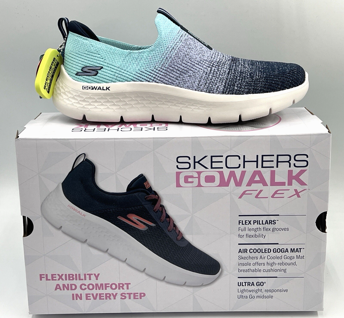 ★y★ Women's Skechers Go Go Walk Flex 124827 | Shoe Station