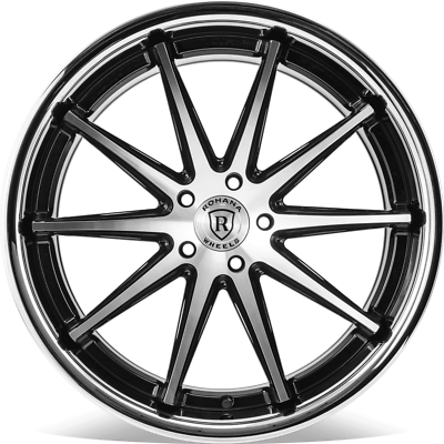 20” ROHANA RFC10 MACHINED BLACK WHEELS RIMS FOR JAGUAR XE XEL XF