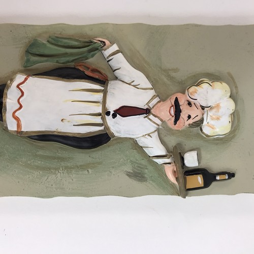 Italian Chefs' Wine By Joy Alledredge Hanging Plaque 3.25”/ 9.5” - Picture 4 of 8