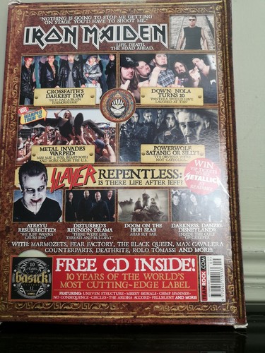 Metal Hammer Iron Maiden Book Of Souls Collectors Edition 3d Lenticular Cover - Imagen 3 de 3