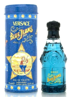 VERSACE BLUE JEANS MAN EAU DE TOILETTE SPRAY FOR MEN 2.5 Oz / 75