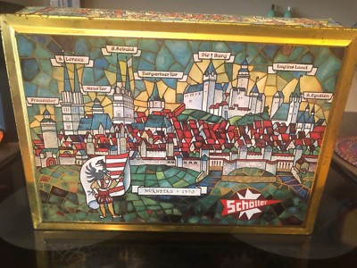 VINTAGE GORGEOUS RARE GERMAN SCHOLLER GINGER BREAD TIN BOX MUST SEE!