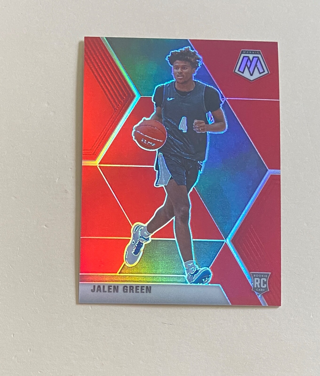 2021-22 Panini Chronicles Draft Picks Red #254 Jalen Green Mosaic /149 #P8423