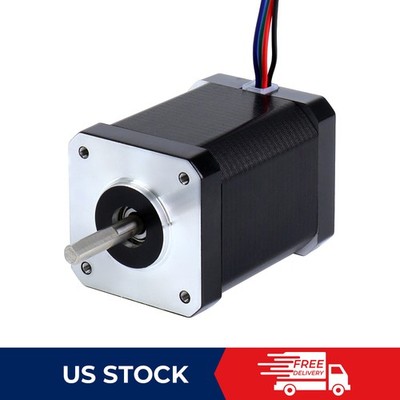 STEPPERONLINE Nema 17 Stepper Motor High Torque 85oz.in 42x60mm 2.1A 4 Wires CNC