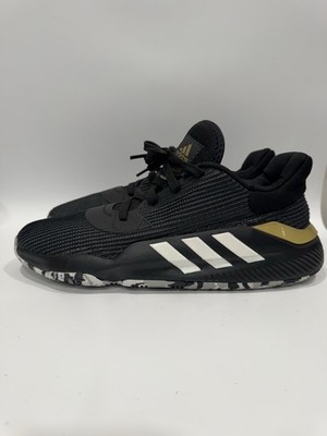 Adidas Pro Bounce 2019 Low Basketball Shoes Black Gold Men s Size 12