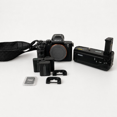 Sony A7II Full Frame Camera + Grip, Batteries, Charger, 16K Shutter