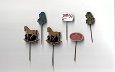 6 vintage dutch circus related badges