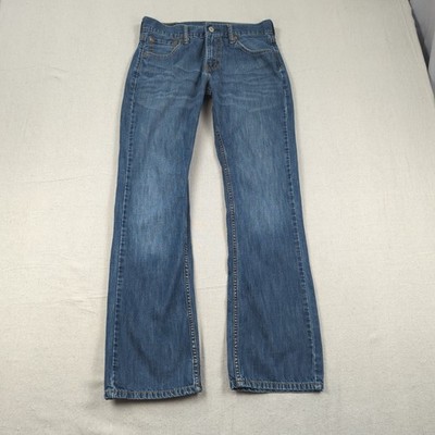 Levis Jeans Mens 30x32 Blue 527 Boot Cut Western Cowboy Faded Wallet