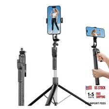 Phone Tripod and Selfie Stick, Extendable Cell Phone Tripod with Wireless