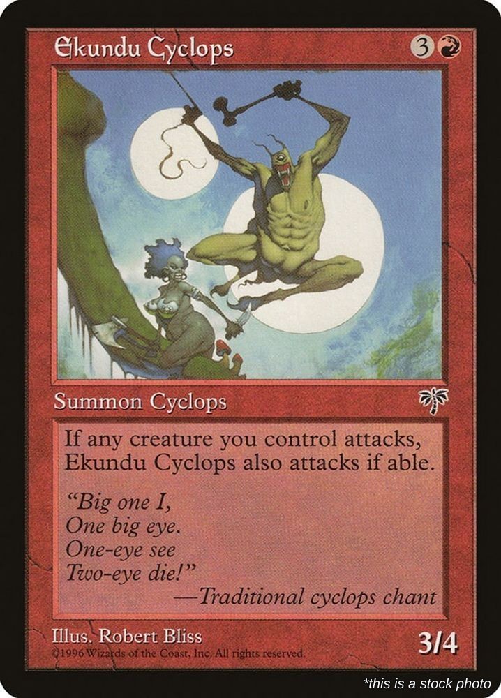 Ekundu Cyclops (MIR 171), Normal, Mirage, MTG