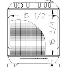A And I, 86402723 Radiator, Fits Ford/new Holland Compact Tractor