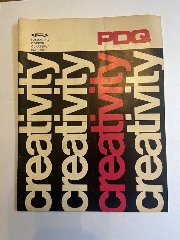 Riegel Paper Corp Packaging Division Quarterly PDQ Vintage Fall 1971 Rare