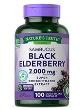 Nature'S Truth Sambucus Black Elderberry 2000Mg Super Concentrated Extract Table