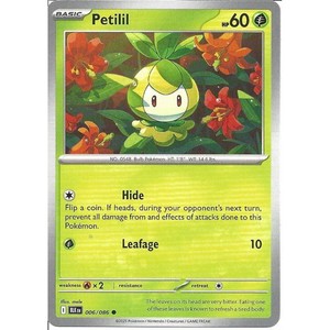 Petilil - Uncommon Card : SV-10.5 Black Bolt - Pokemon TCG - 006/086