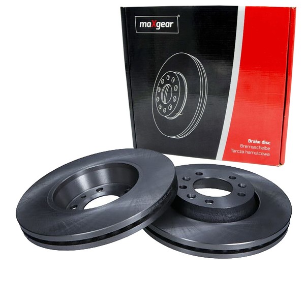 2X Maxgear Bremsschebeiben 280Mm BelÜFtet Vorne Passend FÜR CitroËN Jumpy Fiat-image