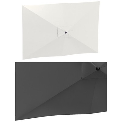 Sonnenschirm Ersatzbezug 2 x 3 m 6 Streben UV50+ & Wasserdicht Ersatz Stoffbezug