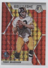 2020 Panini Mosaic Hall of Fame Red Mosaic Prizm Terry Bradshaw #286 HOF 02v3