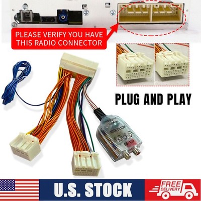 Factory Radio Add A Subwoofer Amplifier Plug & Play Wire Harness Fit Kia Hyundai