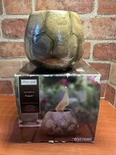 Allen + Roth Fire Pot 4.13” Beautiful Earth Toned Ceramic Pot