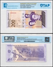 🇻🇪 VENEZUELA 200 DIGITAL BOLÍVARES 2023 UNC • OWNED BY NICOLAS MADURO