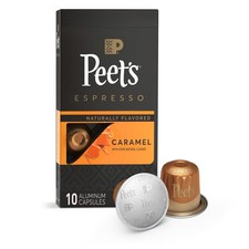 Peet's Caramel Espresso Capsules 10 Pack Compatible With Nespresso Original