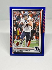 Colston Loveland 2025 Donruss Rookies &amp; Highlights Blue /25 Bears #DRH-74