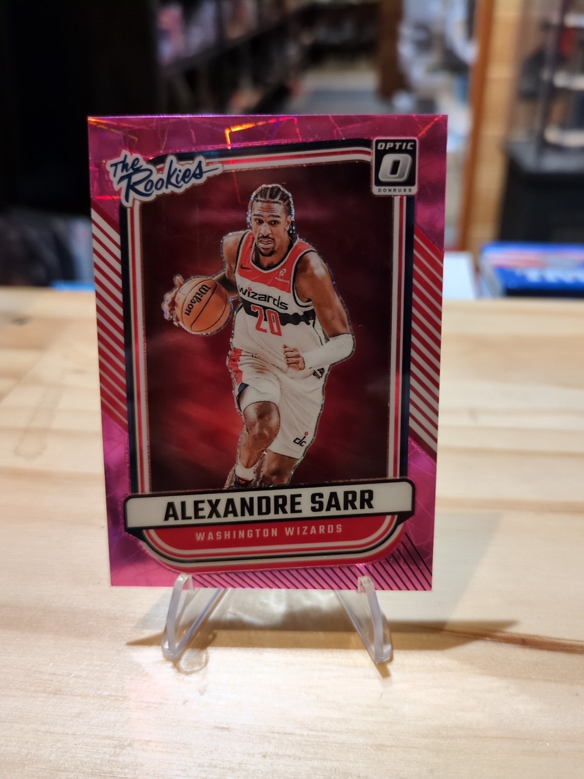 2024-25 Donruss Optic ALEXANDRE SARR The Rookies Pink Velocity RC /79 Wizards