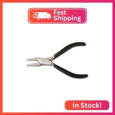 The Beadsmith Double Round Nose Nylon Jaw Pliers 5-Inches 127mm , Black Vinyl