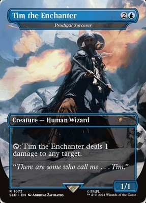 Light Play x 1 Tim the Enchanter - Prodigal Sorcerer - Foil WotC Shooting Star S
