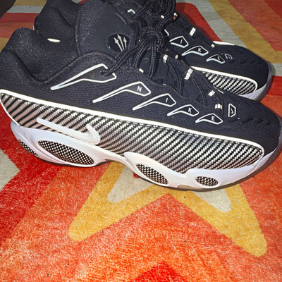 Nike NOCTA Glide Black/White Lace Up Low Top Mesh Athletic Sneakers DM0879-001