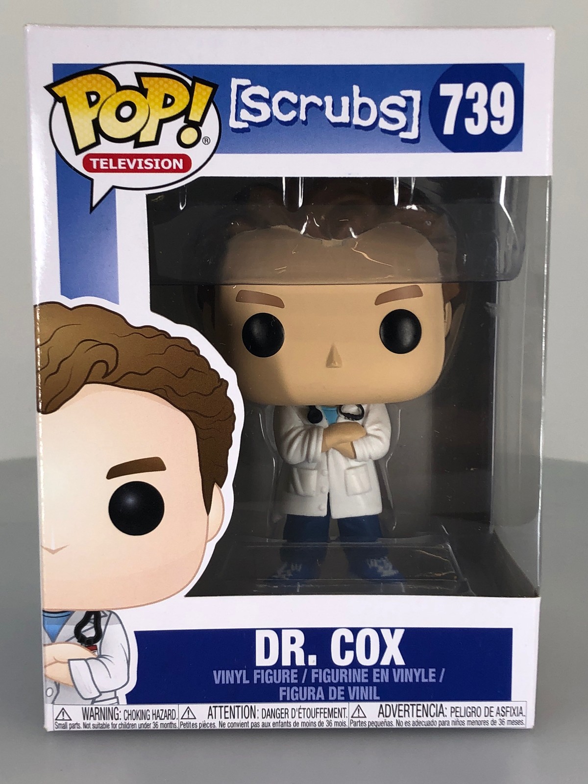 Funko Pop! Figura Vinilo Television Scrubs Dr. Cox #739 Caja Dañada Ver Fotos