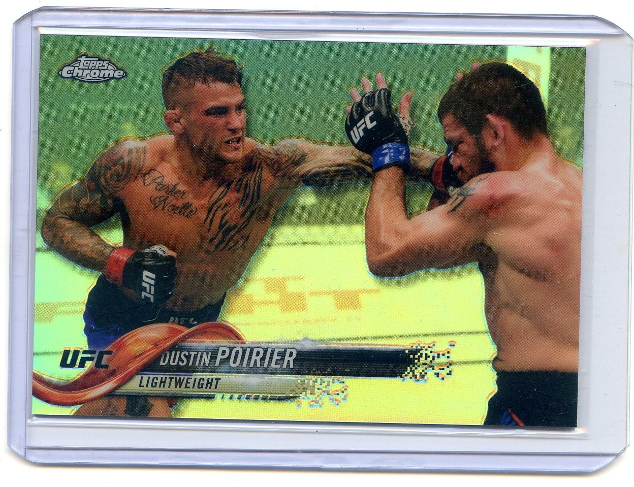 2018 Topps UFC Chrome  DUSTIN POIRIER #23 Silver Refractor