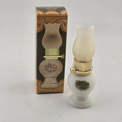 Avon Evening Glow Charisma Perfume  Miniature Hurricane Lamp Bottle Vtg 1970s