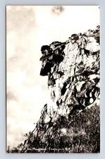 RPPC Old Man of the Mountain Franconia Notch NH Postcard