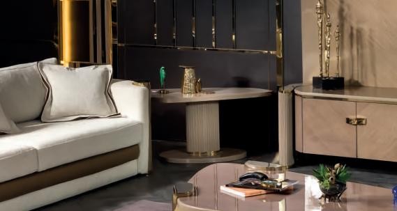 Couchtisch Modern WohnzimmermöBel MöBel Luxus Design Einrichtung Metall Neu-image