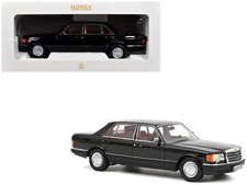 1991 Mercedes-Benz 560 SEL Type W126 Black with 1/18 Diecast Model Car by Norev