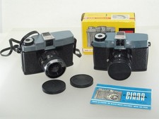 Two Used Original Diana Cameras, One Box for 120 Film