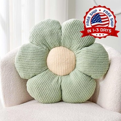 Cojin de Flor de Color Verde 14.9 Pulgadas para Decoracion de Habitacion