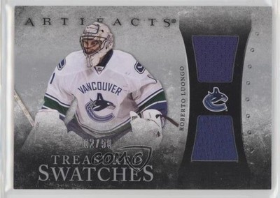 2010 Upper Deck Artifacts Treasured Swatches Silver 2/50 Roberto Luongo HOF 1o3