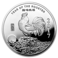 1 oz Silver Round - APMEX (2017 Year of the Rooster) 76.21 per troy oz